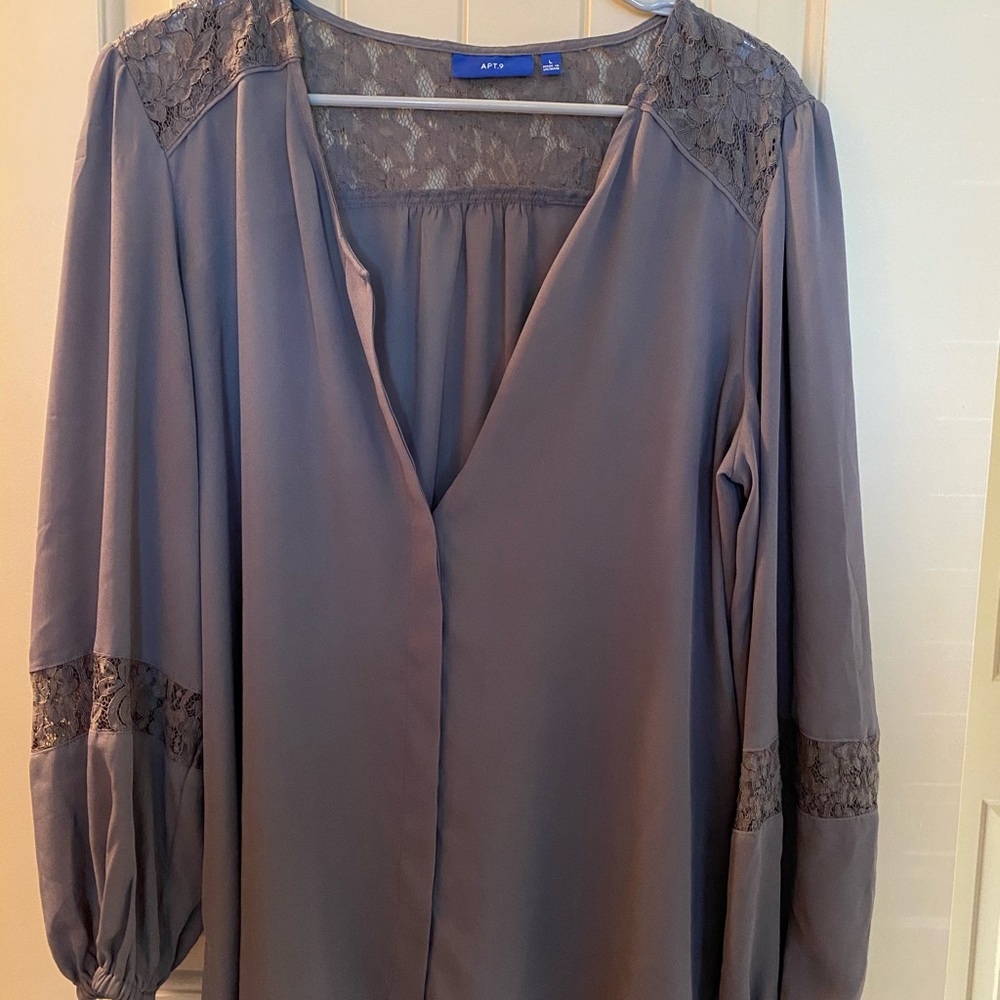 Button down with lace